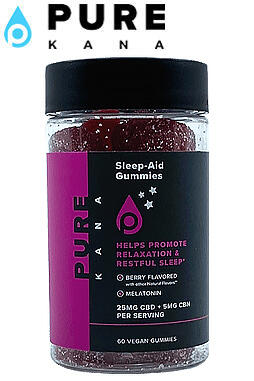 Sleep-Aid CBD Gummies (Berry) | 25mg CBD (60ct)
