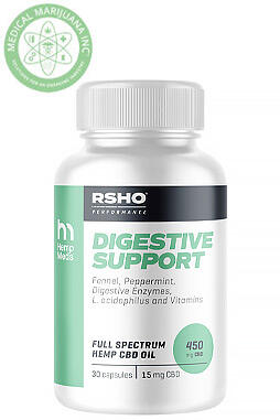 Digestive Support CBD Capsules 15mg 30ct