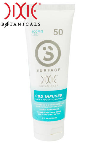 Dixie Botanicals® + Surface® CBD-Infused Spf50 Sunscreen