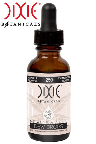 Dixie Botanicals® Vanilla Dew Drops CBD Oil Tinctures