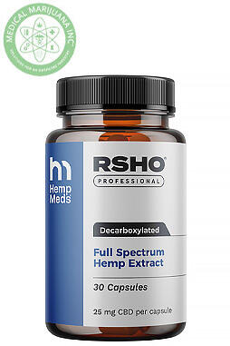 RSHO® Blue Label CBD Capsules (25mg CBD) 30 Count