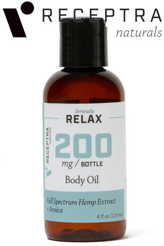Seriously Relax + Arnica Body Oil-200mg (4oz)