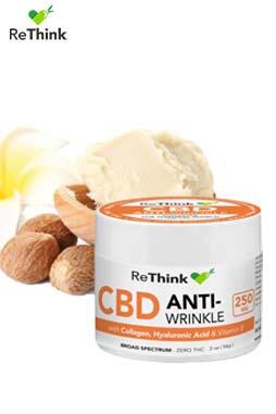 ReThink Hemp Derived CBD Anti-Wrinkle Cream 250mg