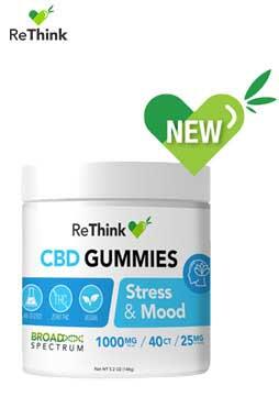 ReThink CBD Gummy Drops – Stress & Mood- 1000MG