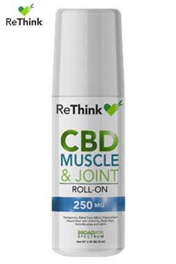 ReThink CBD Muscle & Joint Cream Roll On – 250MG