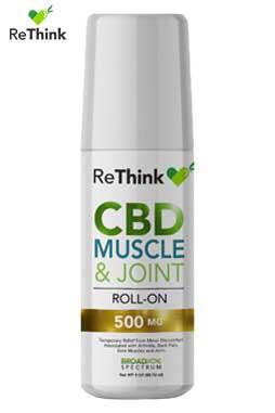 ReThink CBD Muscle & Joint Cream Roll On – 500MG