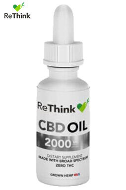 ReThink CBD Hemp Tincture Oil – 2000mg – 30ml