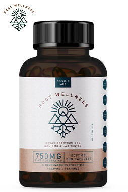 Root Wellness - CBD Soft Gels - Broad Spectrum - 750mg