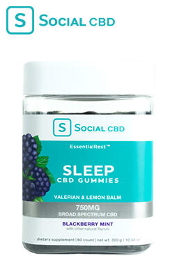 Sleep CBD Gummies Blackberry Mint 750mg