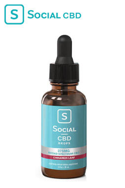 Social - CBD Tincture - Broad Spectrum Drops 375Mg