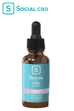 Social - CBD Tincture - Lavender Drops - 500Mg