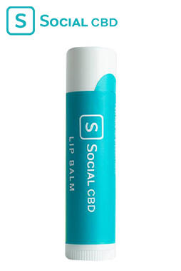 Social CBD - CBD Topical - Mint Flavored Lip Balm - 15Mg