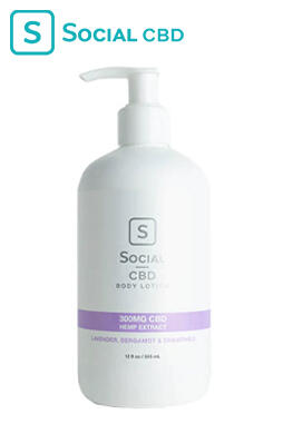 Social CBD - CBD Topical - Lavender Body Lotion - 300mg