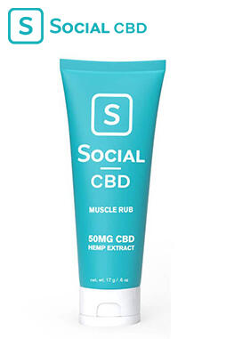 Social - CBD Topical - Muscle Rub Travel Sized - 50mg