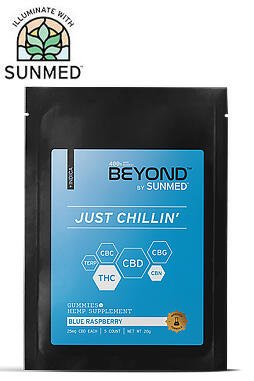 Beyond Indica Blue Raspberry Trial Pack 5 Count - 125mg