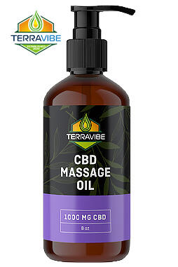 CBD Massage Oil 1000mg 8oz