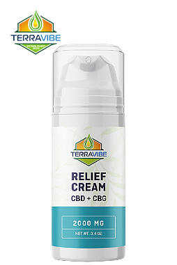 Relief Cream CBD + CBG 2000mg 3.4 oz