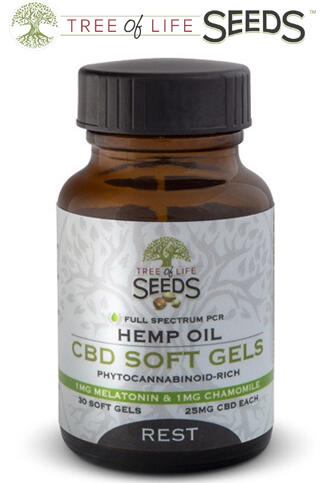 CBD Softgels Melatonin Chamomile Rest