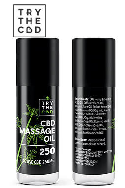 CBD Massage Oil 250mg 10ml