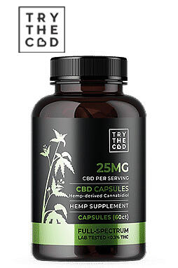 CBD Capsules 25mg 60ct