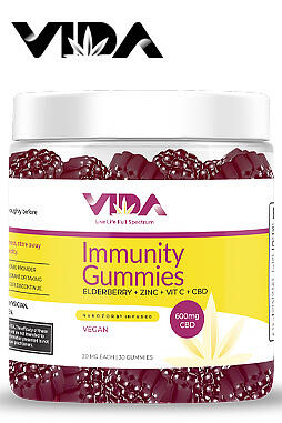 Immunity Broad Spectrum NANOZORB® CBD Gummies 600mg