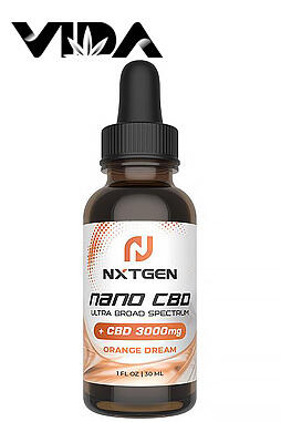 NXTGEN Broad Spectrum NANOZORB™ CBD Oil 3000mg 30ml
