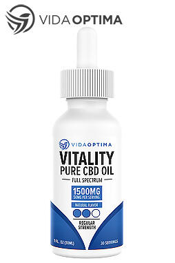 Vitality Full Spectrum CBD Oil + Vitamins 1500mg