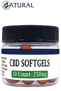 Broad Spectrum CBD Softgels Nano CBD Oil 25mg 10ct