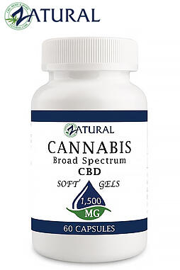 Broad Spectrum CBD Softgels Nano CBD Oil 25mg 60ct