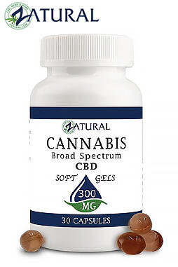 Broad Spectrum CBD Softgels Nano CBD Oil 300mg 30ct