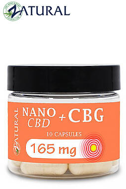 CBG Capsules With Nano CBD 50mg CBD 10ct