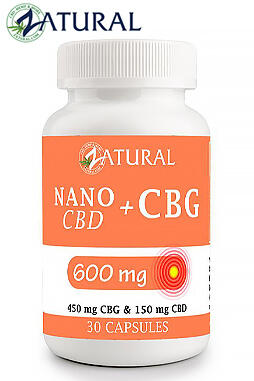 CBG Capsules With Nano CBD 150mg CBD 30ct