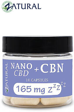 CBN Capsules With Nano CBD 15mg CBD 10ct