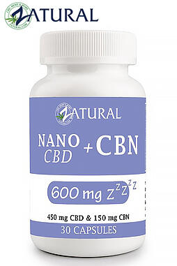 CBN Capsules With Nano CBD 15mg CBD 30ct