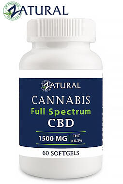 Full Spectrum CBD Softgels 1500mg 60ct