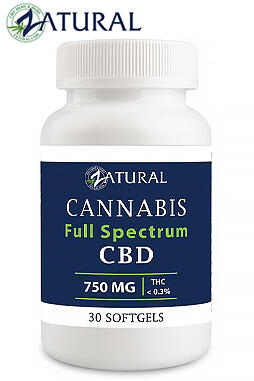 Full Spectrum CBD Softgels 750mg 30ct